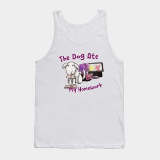 The Dog Ate My Homework Tank Top